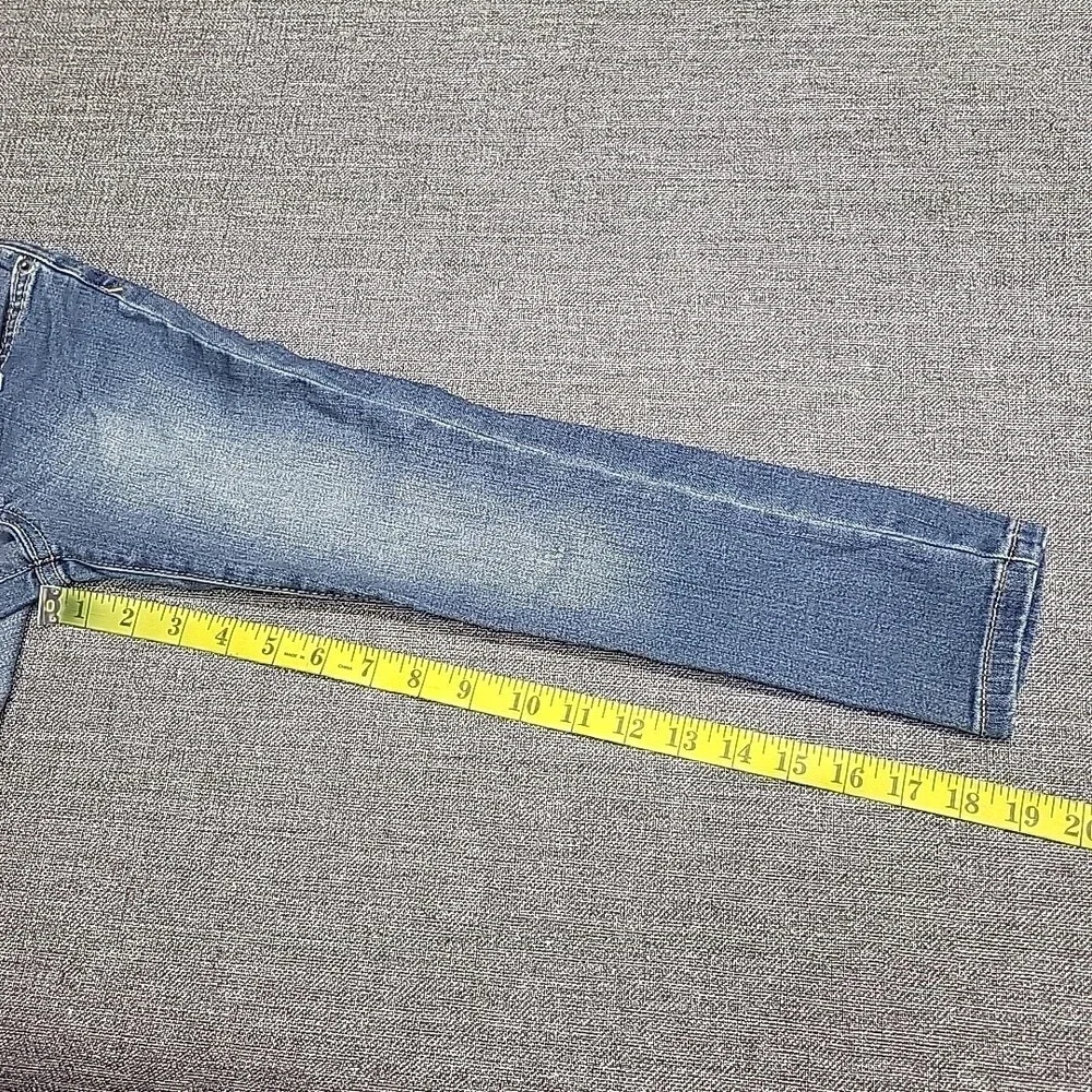 Girls Mid Rise Knit Waist Pull On Skinny Jeans - Cat & Jack Medium Wash Size 4